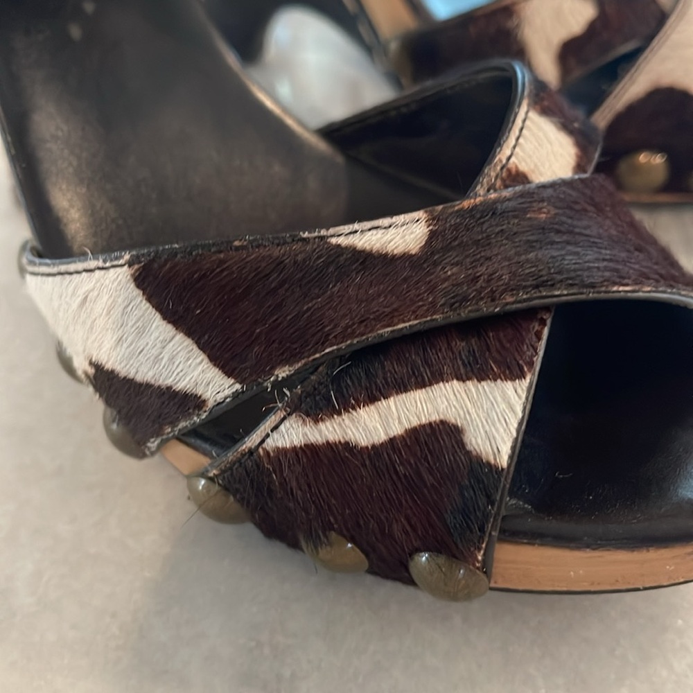 BCBGMaxazria Brown and White Women's Heels - Picture 5 of 12